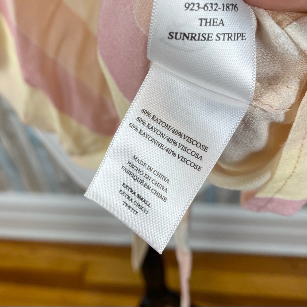 Rails Xs Sunrise Stripe Pastel Button Down Tie Fr… - image 8